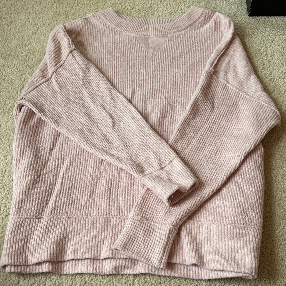 Aerie Soft Blush Crew Neck Sweater